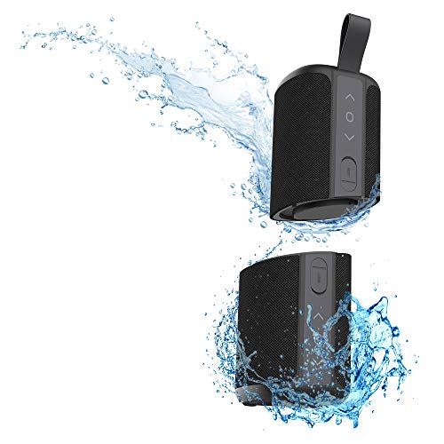 T’NB Enceinte Bluetooth Portable 2 en 1, Waterproof, Flottante, Etanche A L’Eau Resistance, Stéréo, Bluetooth 5,0 Compact, Commandes Intégrées, Enceinte sans Fil – Couleur Noir