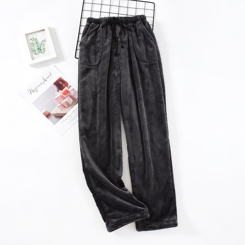 Image of codcm Womens Plaid Fluffy Pajama Pants Fuzzy Fleece Cozy Lounge Pants with Pockets Winter Warm Pj Bottoms