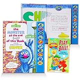 Sesame Street Sound Book Bundle Sesame Street Activity Set - Sesame Street Monster at The End of This Sound Book for Toddlers Boys Girls with Sesame Street Coloring Book