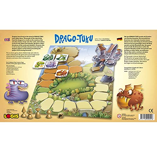 Das Brettspiele Drago-TUKU I Spielen und Lernen Für Kinder, Lernspiel Für 2 bis 4 Spieler ab 5 Jahren I Das Spiel… – Bild 3