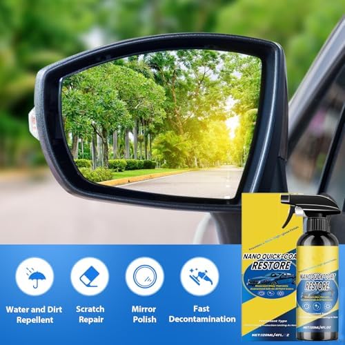 Quick Coat Restore Coating Spray,Car Quick Effect Coating Agent,Advanced Automobile Quick-Acting Coating Agent with Polishing and Dust Proof Effects,Long-Lasting Shine,Suitable for All Types of Cars - 1