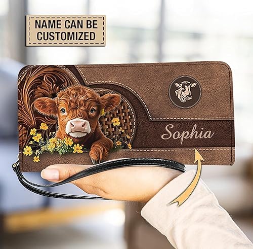 Bolso personalizado de cuero con diseño de vaca miniatura 6