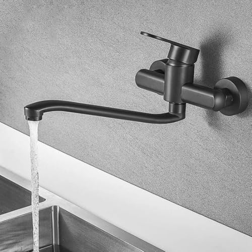 Robinet de cuisine 360 degrés double commande murale eau chaude et froide XT-218 - 5