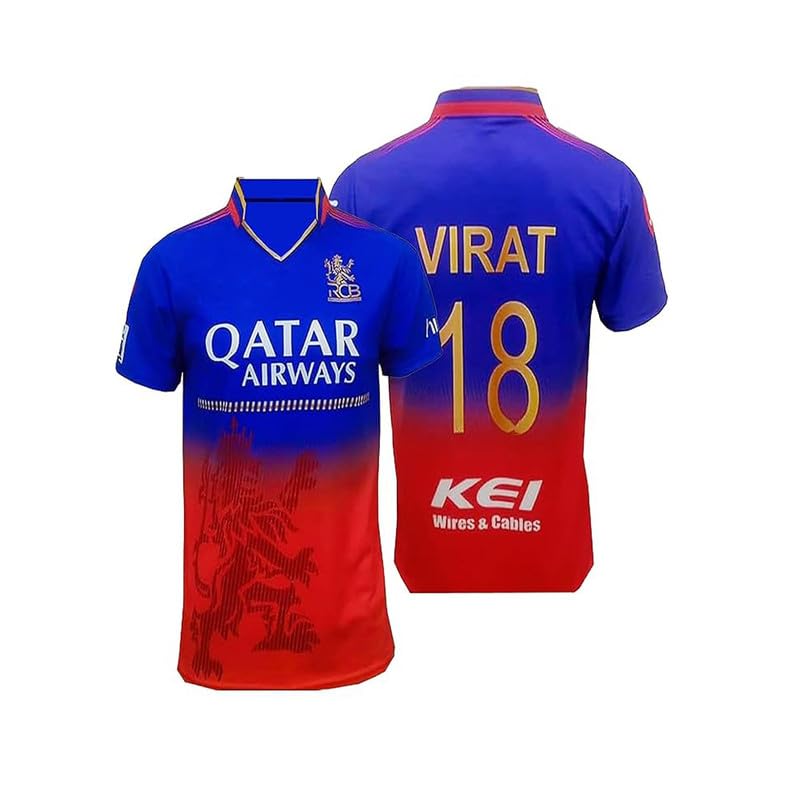 RCB Virat 18 Official New Jersey 2024 (Kids,Boys,Men)