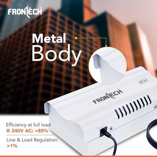 Image of Frontech 8 Channel CCTV Power Supply | 12V DC Output | Metal Body | Long Input Range AC 150~275V | Efficient Power Adapter for DVR, CCTV Camera & Security System (PS-0057)