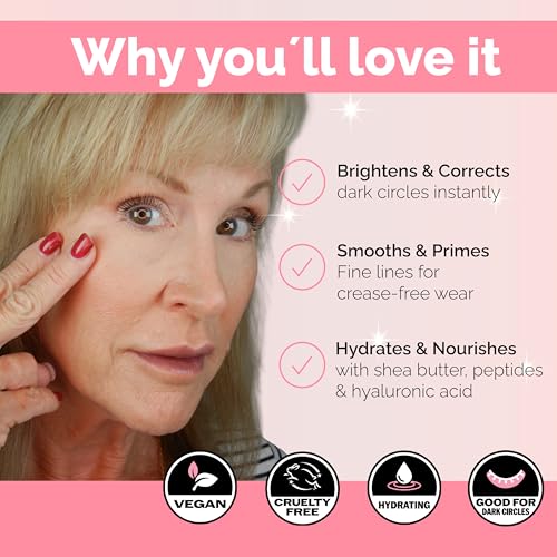 Image of Elizabeth Mott Thank Me Later Under Eye Brightener Base - Soft Pink, 5ml | Under Eye Brightener Base, Color-Correcting, Neutralizes Dark Circles, Helps Concealer Apply Smoothly & Wear Better