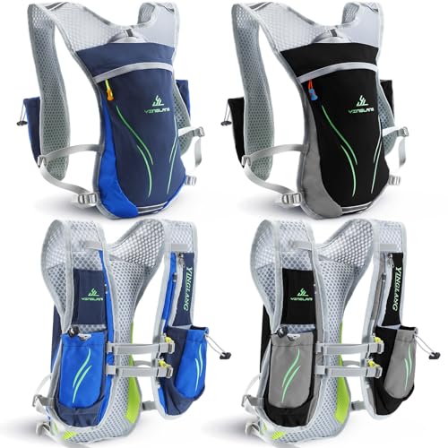 Shinylin 2 Pack Running Hydration Vest 5.5 L Hydration Pack Backpack Lightweight Water Backpack Waterproof Running Hydration Vest Hydration Pack Water Backpack for Hiking Running Cycling Race Marathon