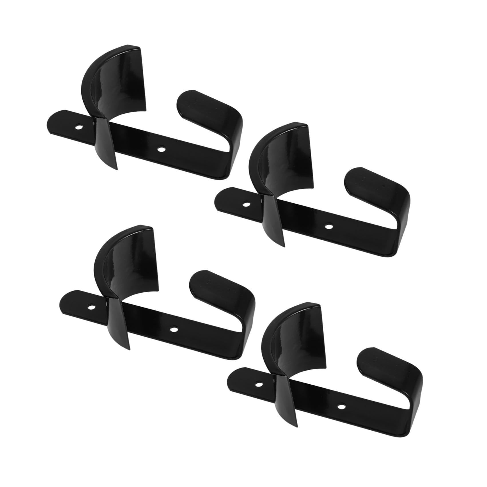 4 Pezzi Supporto da Parete per Briglie e Museruole Cavallo in Ferro Nero con Design Salvaspazio e Staffa ad Angolo Retto per Scuderia e Deposito Attrezzi
