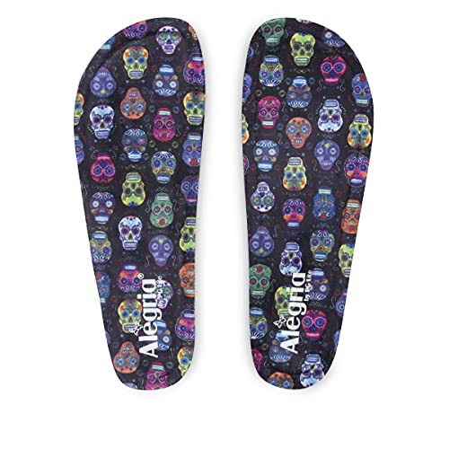 Image of Alegria Womens Classic Sugar Skulls Special Edition Wide Width Footbed 5-5.5 W US