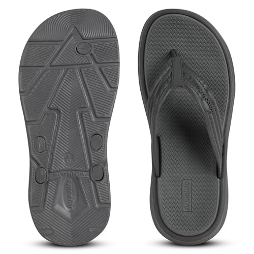Image of Aqualite NEO-276 Men Slide Slippers with Comfotable EVA Sole Slip-On Flat Flip Flops, Sliders, Chappal & Comfort Insole Slipper for Men