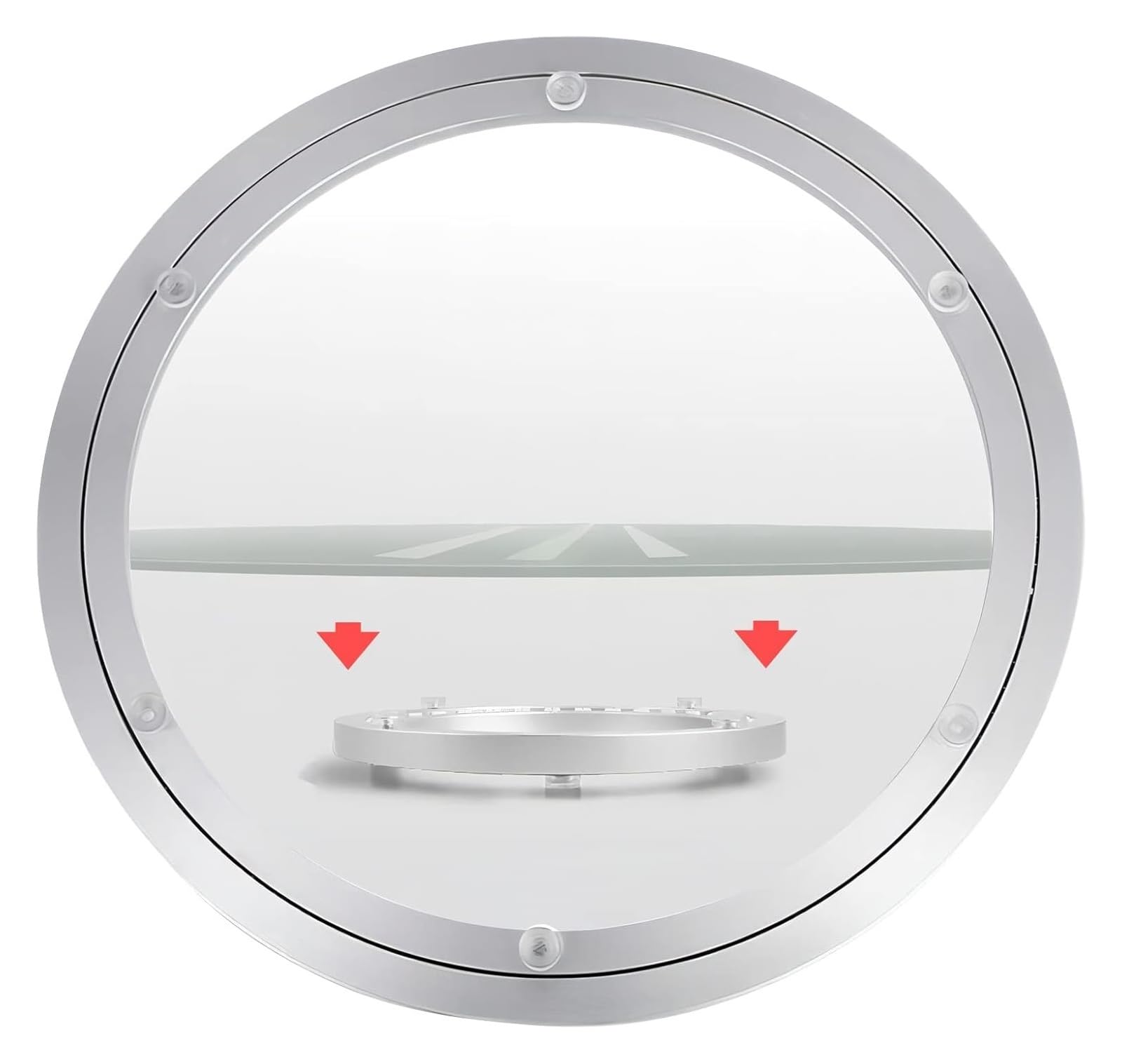 Lazy Susan Plateau tournant en alliage d'aluminium avec roulements à billes Design rotatif à 360° Diamètre 45 cm
