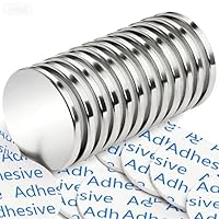 FINDMAG 4 Stück Neodym Magnete 30 x 3 mm, Neodym Magnet Stark, 8 kg Ziehen Starke Magnete für Magnettafel, Selbstklebend Stark, Kühlschrankmagnete, Seltenerdmagnete mit doppelseitigem Klebstoff