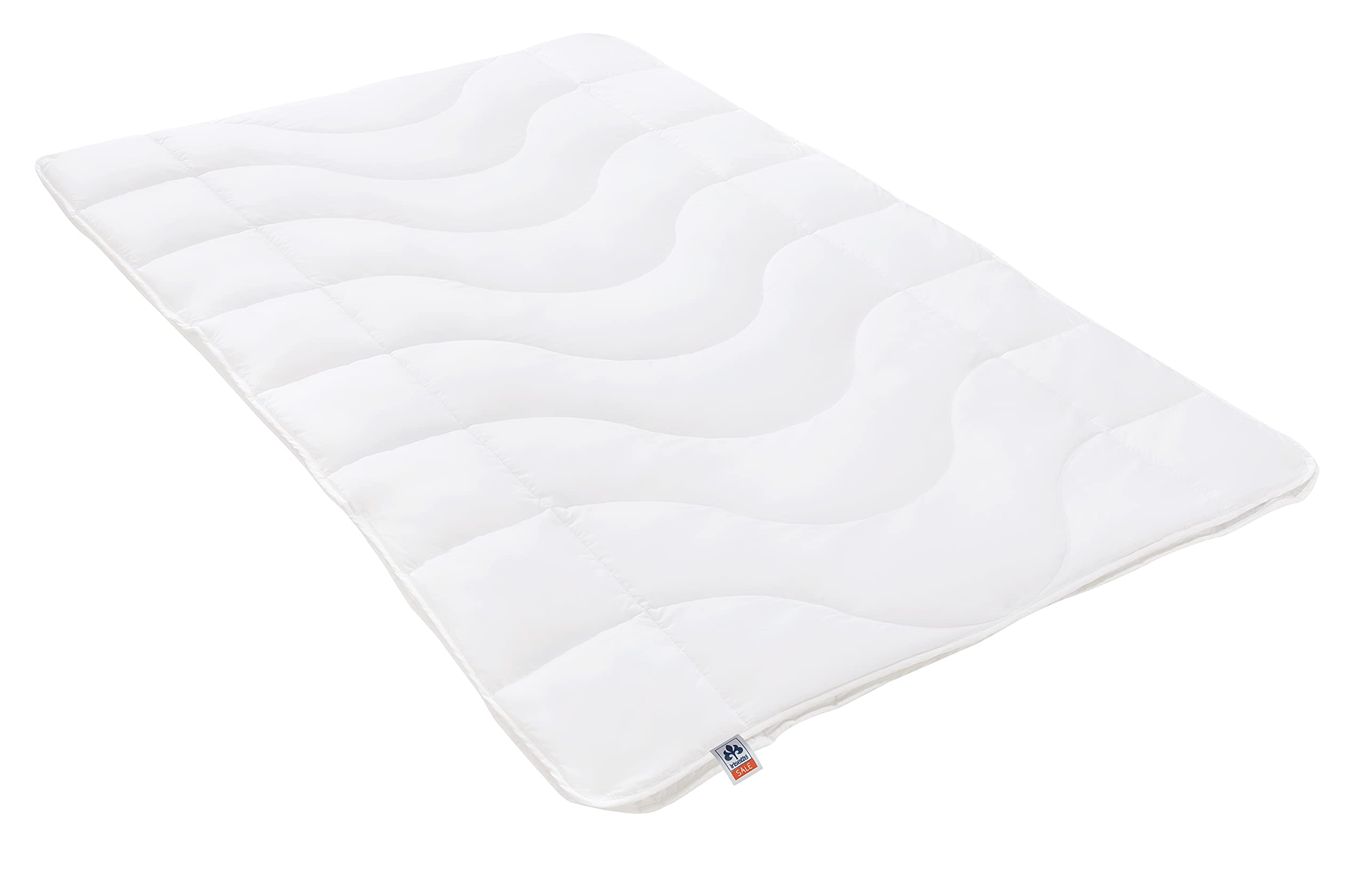 Irisette Lotte 4-Jahreszeitendecke - Produziert in Deutschland - Steppbett mit Top Cool Gewebe, 95 Grad waschbar, inkl. Aufbewahrungstasche, 155 x 220 cm, weiß, Öko-Tex Zertifiziert