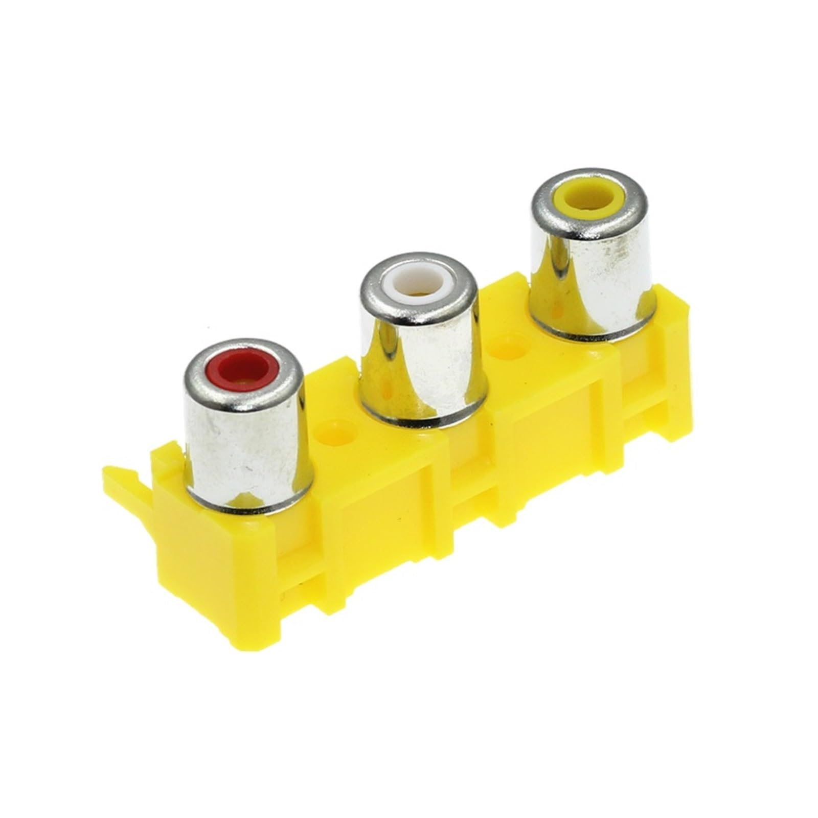 TSIOHKBS 5Pcs Female Socket 3 AV Audio Jack 3 Hole Socket AV3-8.4-15