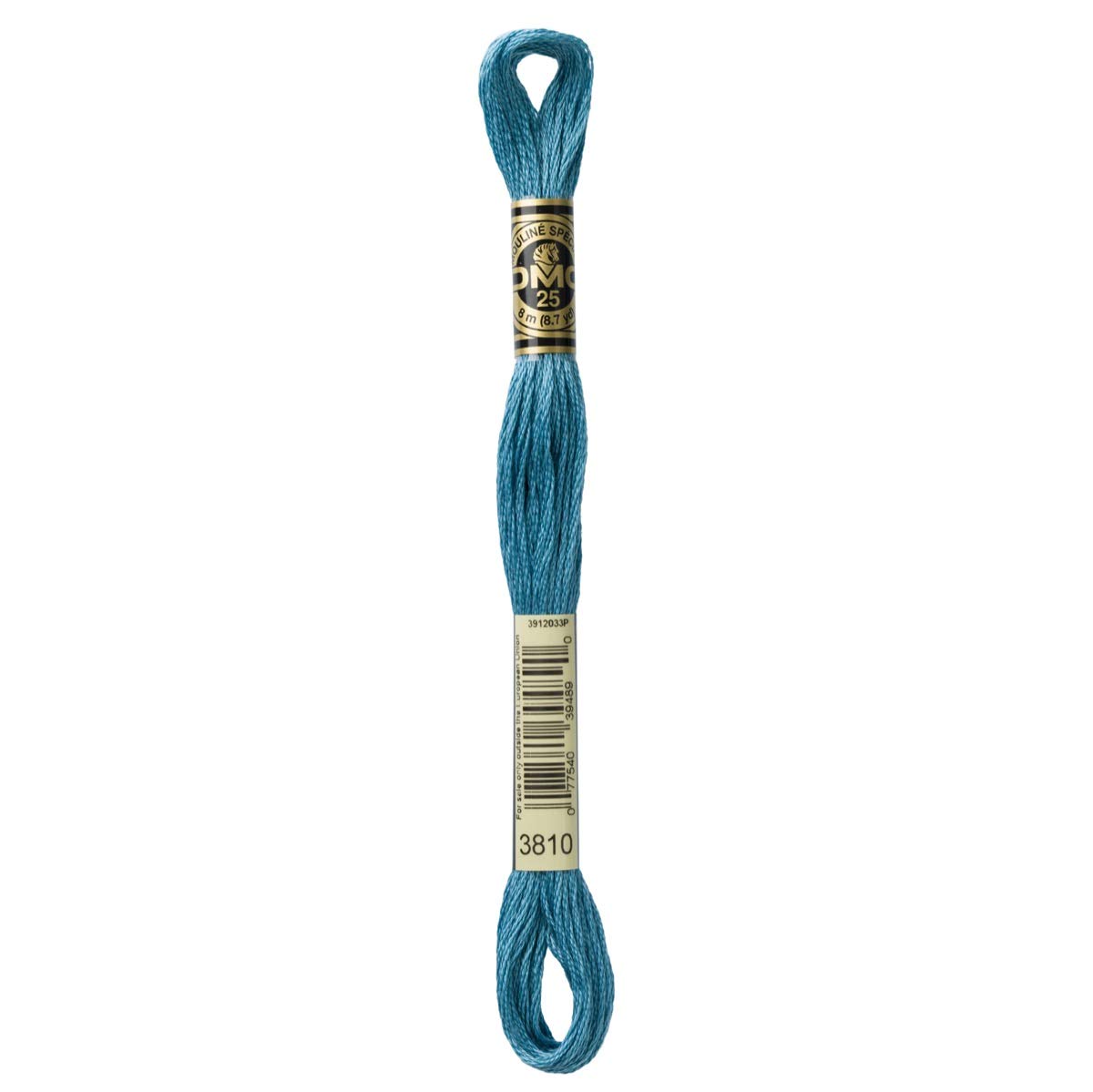DMC Embroidery Floss Mouline Stranded Cotton Thread for Hand Embroidery and Sewing - Colour No: 3810-12 x 8m Skeins โ image 1