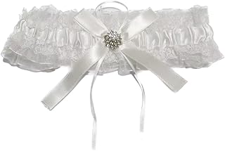 Wedding Garters for Bride Lace Bridal Garters with Bow Stretch Party Leg Garter Belt