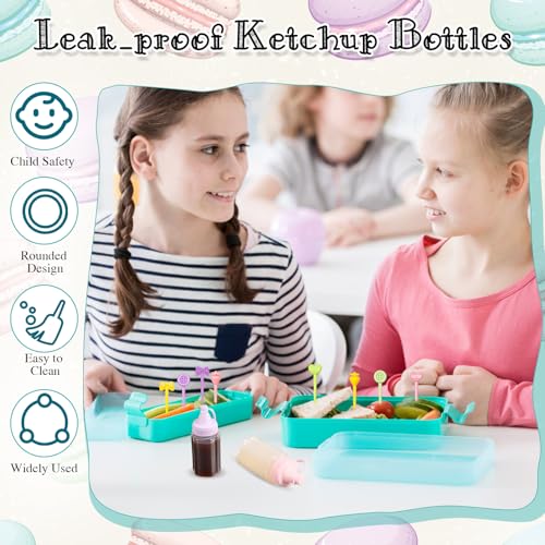 50 piezas de accesorios para caja Bento para niños que incluyen selecciones de alimentos mini bloque de construcción - Imagen 14 de 31
