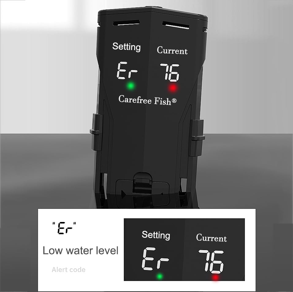 Image of Carefree Fish 200 /300 /500 /800W Aquarium PTC Ceramic Heater Dual Independent Chips Dual Overheat Protection Dual Water Level Sensors for Freshwater and Saltwater No Cooking Fish
