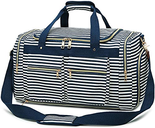 Weekender Overnight Duffel Bag Shoe Pocket for Women Men Weekend Travel Tote Carry