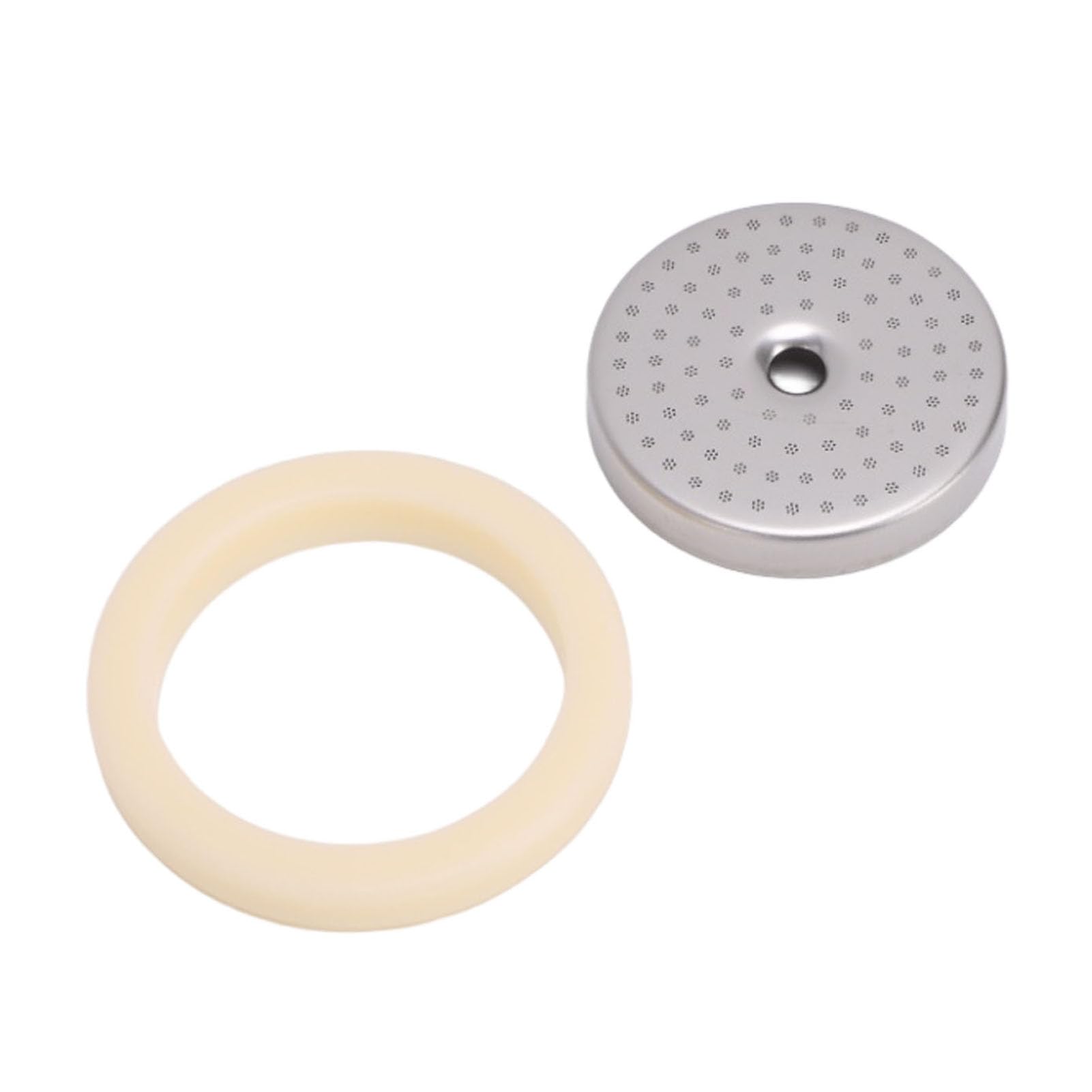 Schermo doccia con anello vapore adatto per macchina da caffè BES450 BES500 Schermo doccia con filtro in acciaio inossidabile da 54 mm Anello vapore in silicone