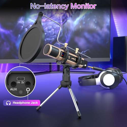 Zealsound K08-U Microphone,Usb&3.5Mm Mic W/Type-C Adapter thumb #3