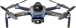 Genérico Drone GT8 com Câmera HD 4K, Controle Remoto com Tela LCD Integrada, Dobrável, Gimbal Estabilizador, Ideal para Iniciantes
