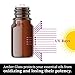 Essential Oil Bottles, Mini Amber Glass Bottles 5ml (Pack of 10)