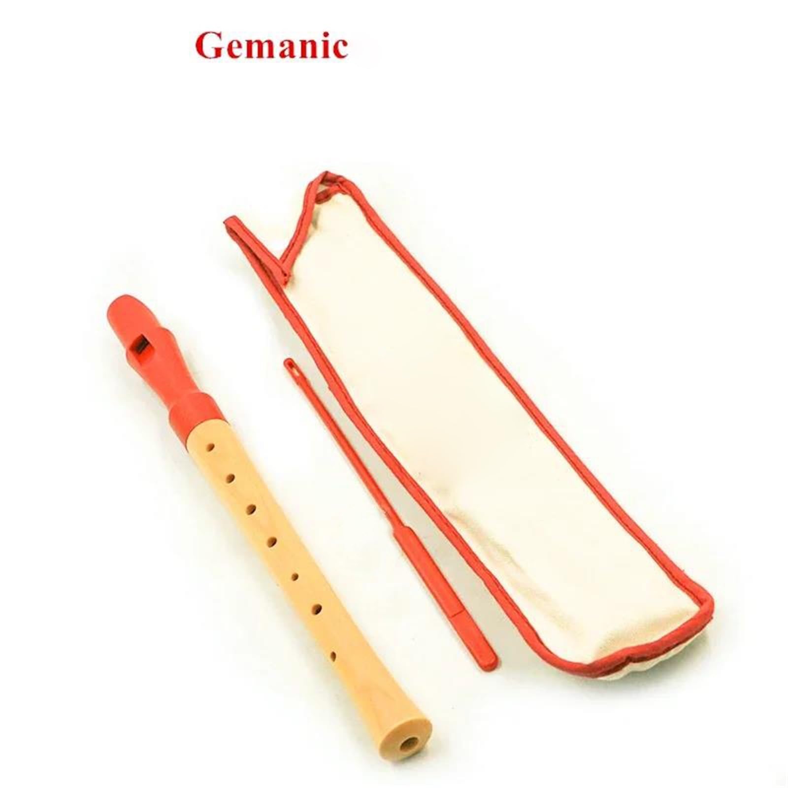 Flauto Dolce Soprano Verticale In Legno A 8 Fori Tedesco/inglese | Il suono del flauto è brillante, morbido, bello e preciso.(Semi-wood)