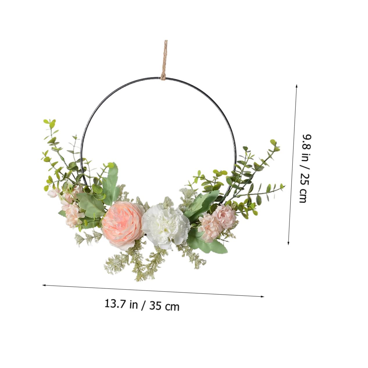 Alipis 2 Guirnaldas Artificiales Colgantes De Imitación De Eucalipto para Exteriores Marco De Pared Coronas De Otoño para Decoración De Puerta De Entrada Cesta De