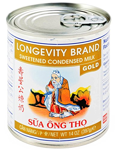 å£½æ˜Ÿå…¬ç…‰å¥¶ Longevity Sweetened Condensed Milk, Gold, 14-oz (Pack of 4)