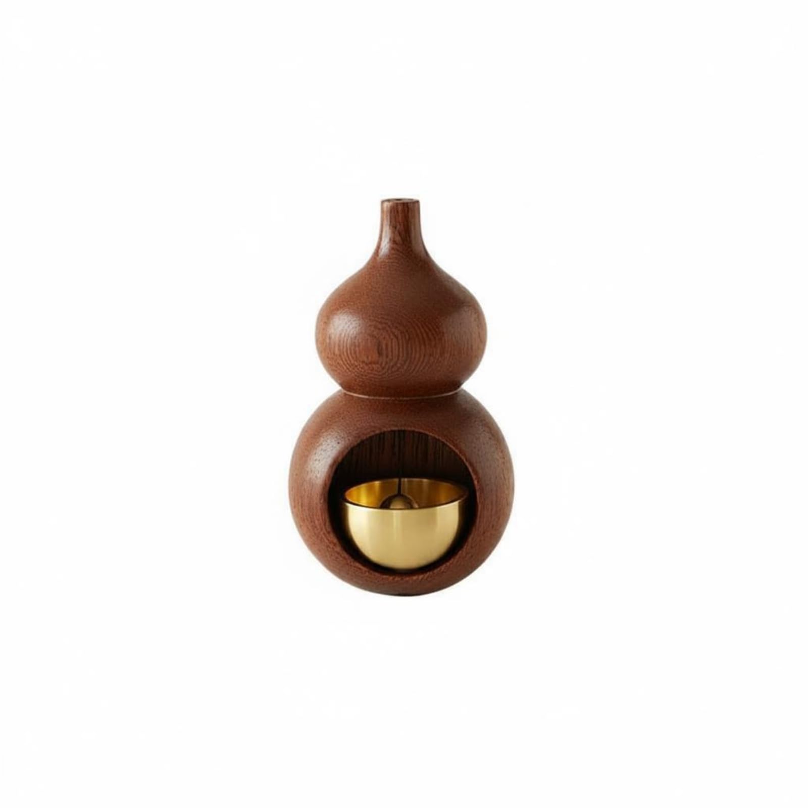 Japanese Minimalist Design Gourd Bell Door Walnut Solid Wood | Selling Point Solid Wood Walnut-image-13