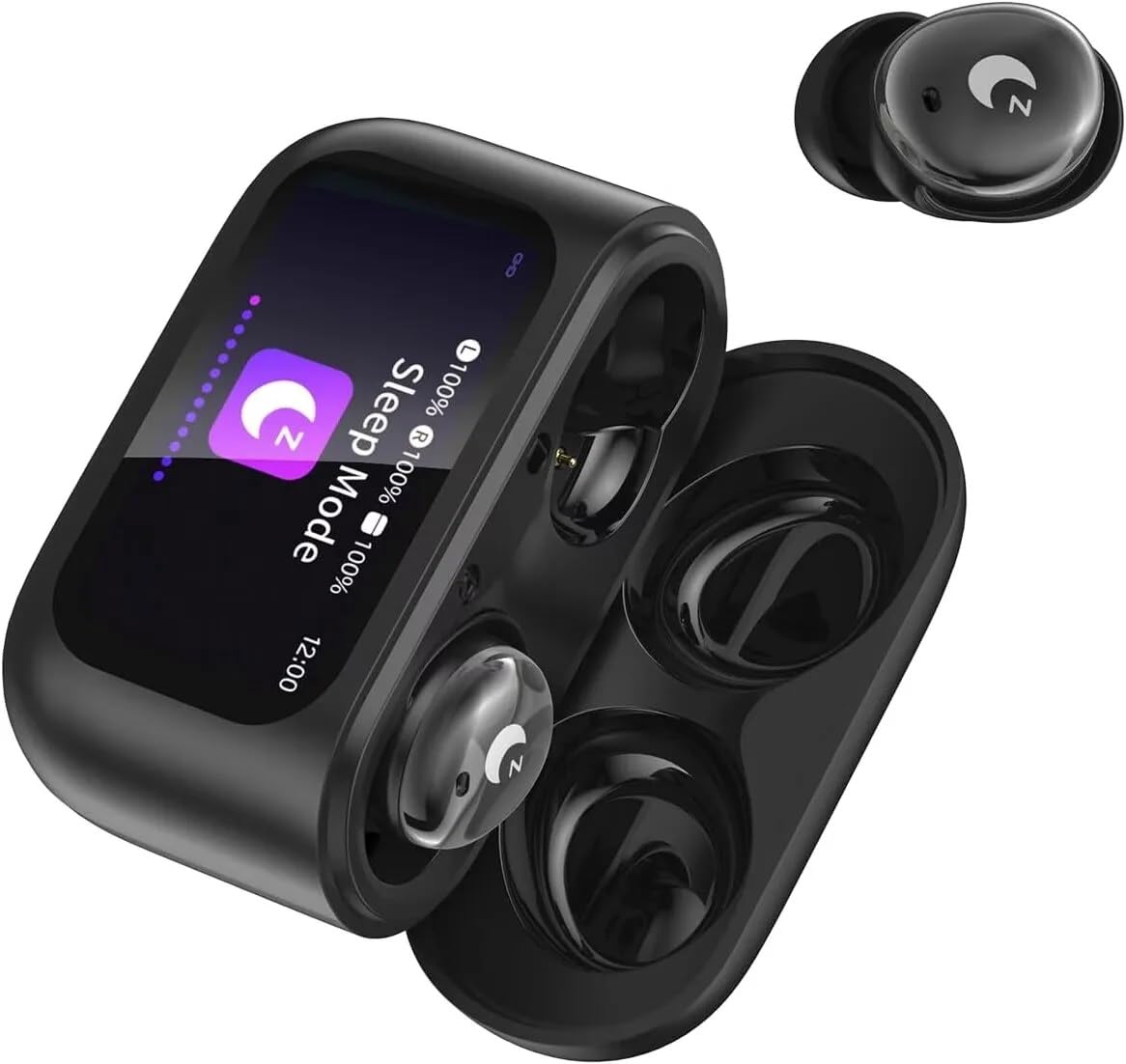 Sleep Earbuds Wireless Bluetooth Headphones with Small Design for Side Sleepers Black Mini Sleep Ear Buds with 5