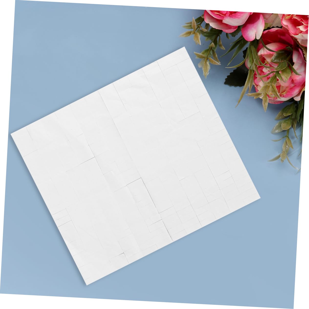 Healeved Strong Paste Tape for Nail Art 624pcs White Double-sided Nail Stickers Manicure Display Strip Board