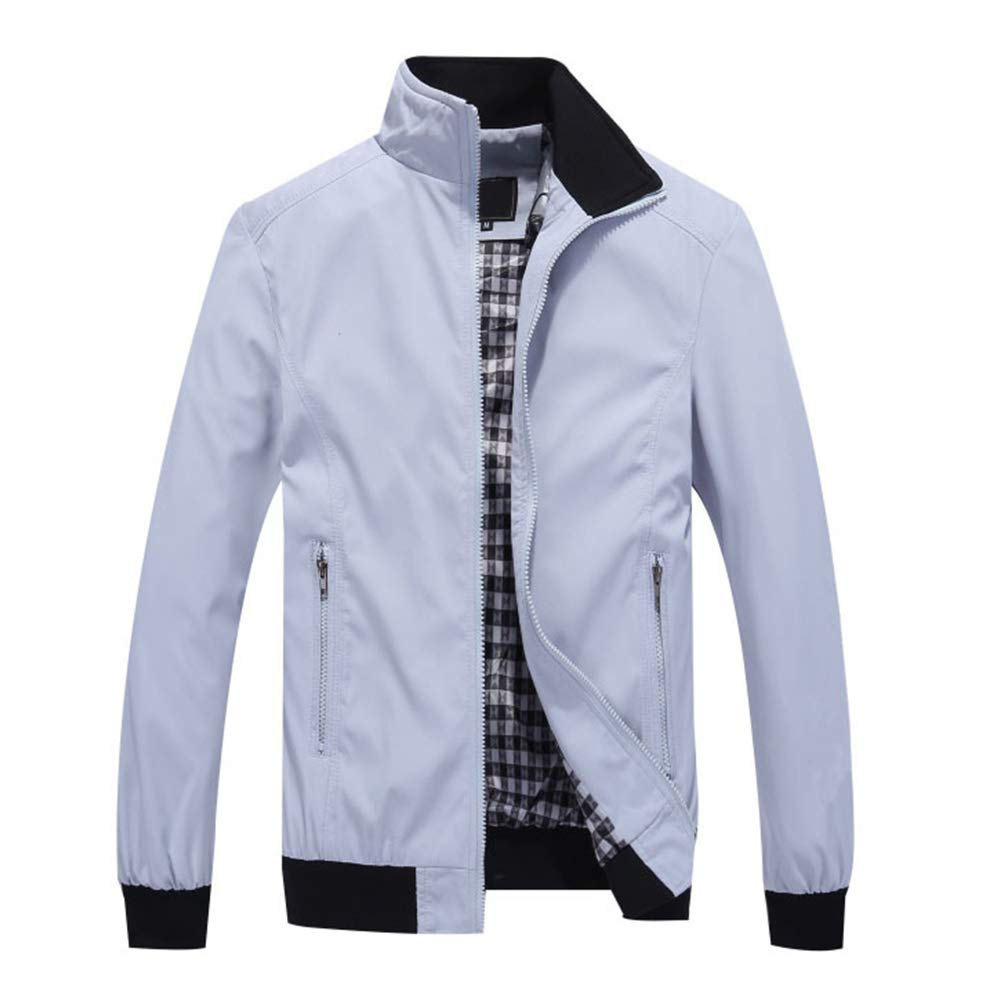 Allthemen Giubbotto da Uomo Invernale Caldo da Aviatore Leggero Giacca Tattica Militare Casual Autunno Giacca Sportiva Maniche Lunghe Zip Primavera Collo Alto Taglio Vento
