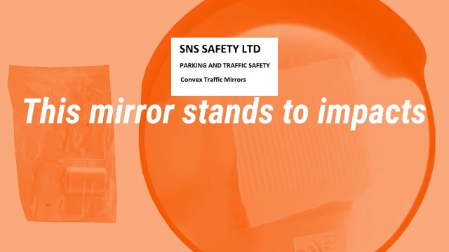 SNS SAFETY LTD Convexe verkeersveiligheidsspiegel voor opritten, magazijnen, garages en winkels, elimineer dode hoeken, binnen en buiten (diameter 30 cm, met wandhouder