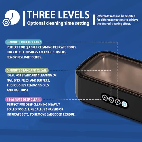Pinkiou 48kHz Ultrasonic Cleaning Machine
