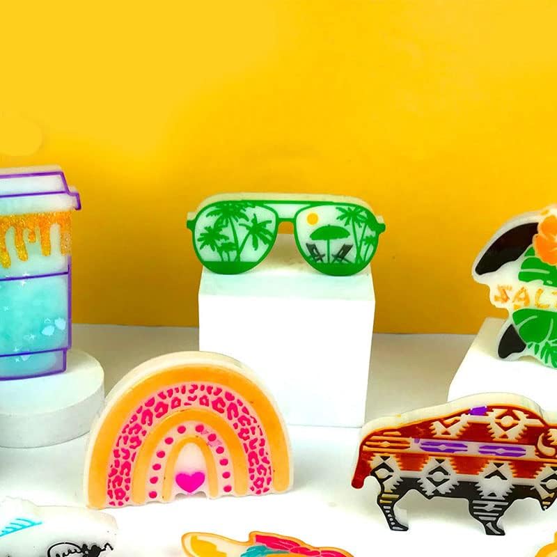 Miniatura 3 de Duawenki Beach Coconut Sunglasses Shape Car Freshie Silicone Mold for Making Soap Aroma Beads Car Freshie, colgante, vela, resina