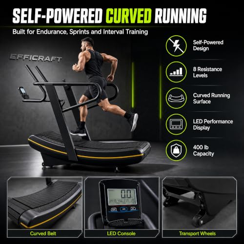 Image of Efficraft Hybrid Race Training Bundle, Curved Treadmill & Cable Trainer