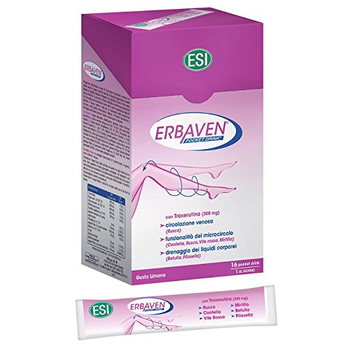 ESI SpA - Erbaven Pocket Drink Suplemento alimenticio, 16 unidades, 320 ml