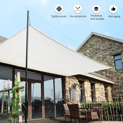Toldo rectangular con ojales de 8x15 m para solucionar el calor en terrazas protegiendo del sol exterior 7