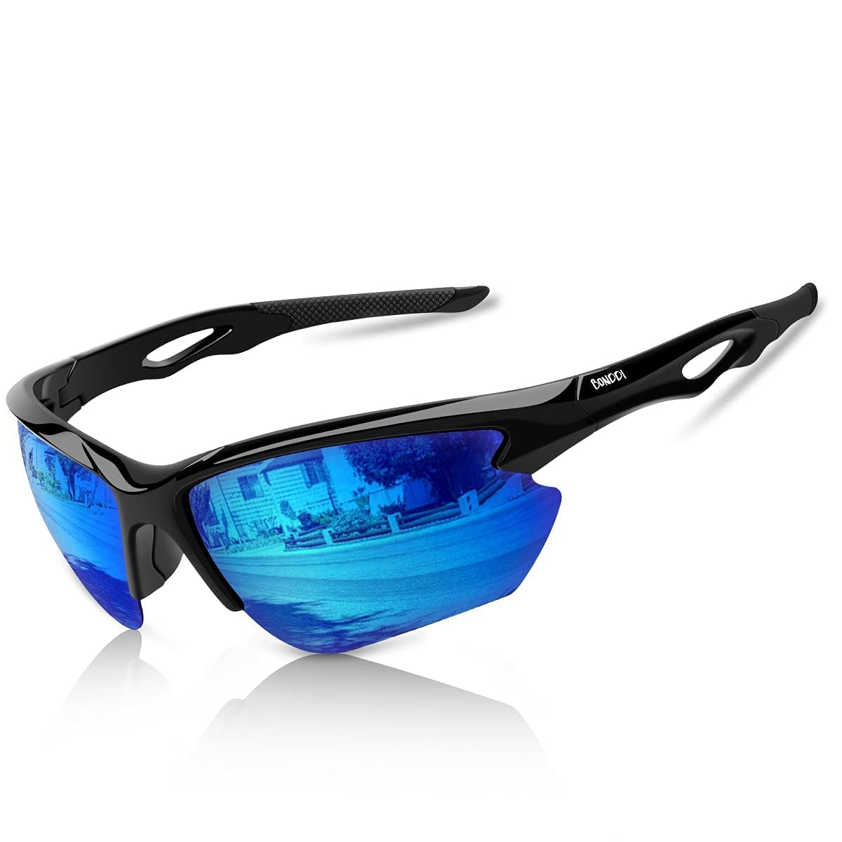 Gafas de Sol Deportivas, Gafas de Sol Deportivas Polarizadas para Hombre y Mujer, Protección UV400, Montura TR90 Ligera y Envolvente para Ciclismo Pesca Golf Running Conducción Esquí Senderismo