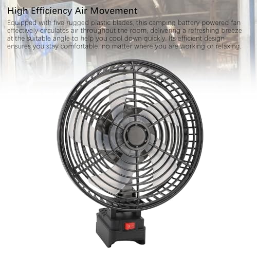 Ventilador de camping para el lugar de trabajo inalámbrico con batería de 20W 5