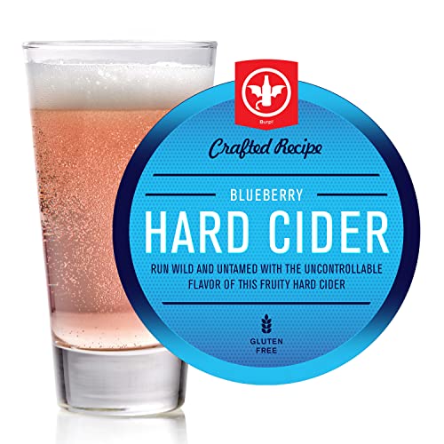 BrewDemon 2 Gal. Blueberry Hard Cider Recipe Kit - Makes a Wicked-Good 5.5% ABV Batch of Craft Brewed Hard Cider