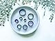 beyoutifulthings Ohr-Tunnel Abalone-Muster Innen-Rand Schwarz Acryl Ohr-Piercing Ohr-Schmuck Saddle Fit Plug Sattel-verschluss 8-mm
