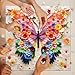 Butterfly Puzzles for Adults 1000 Pieces, Challenging Colorful Flower Butterflies Puzzles with Paper Art, Difficult Animal Plant Jigsaw Puzzles for Adults