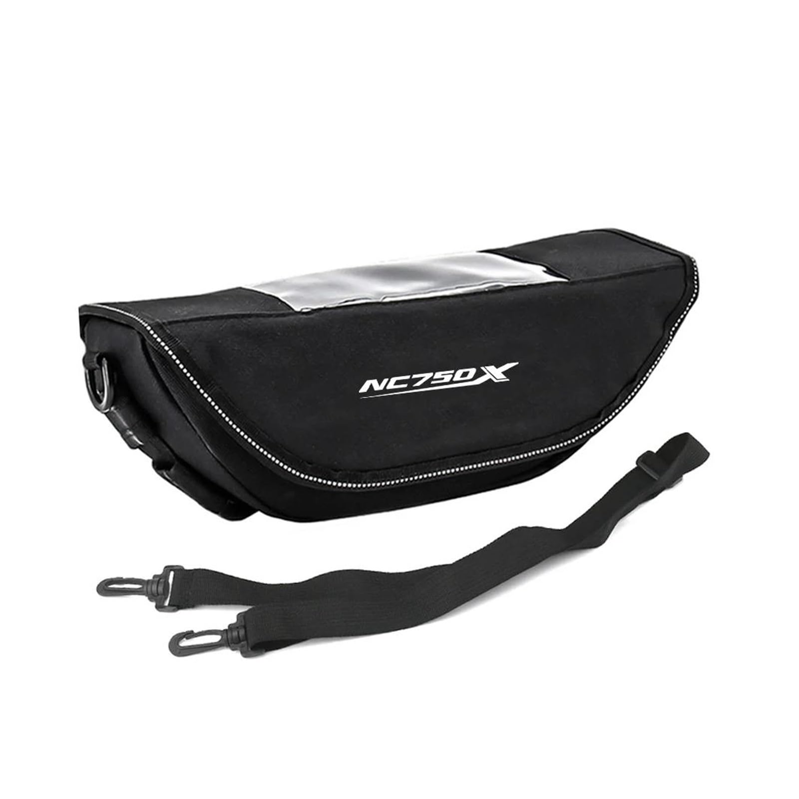 Dla Honda Nc750x Nc700x Nc700 Nc750 NC | Torba nawigacyjna do przechowywania na kierownicy(Black-with logo)