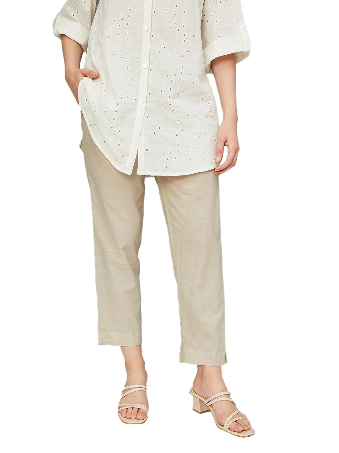 max Women's Regular Casual Pants-picture-36