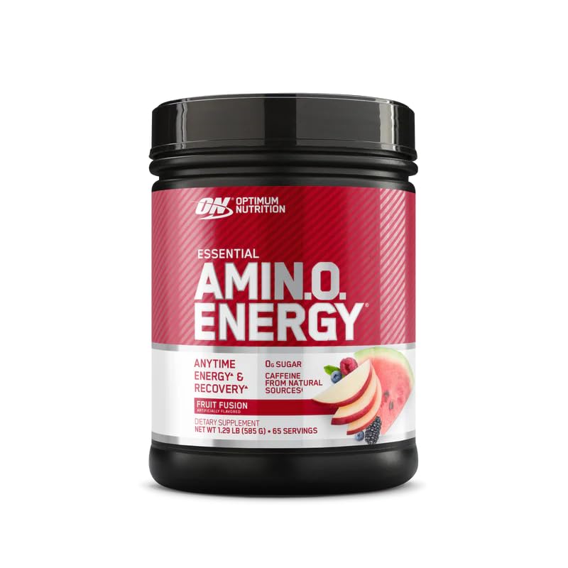 Optimum Nutrition Essential Amino Energy with Green Tea and Green Coffee Extract, Flavor: Fruit Fusion, 65 Servings