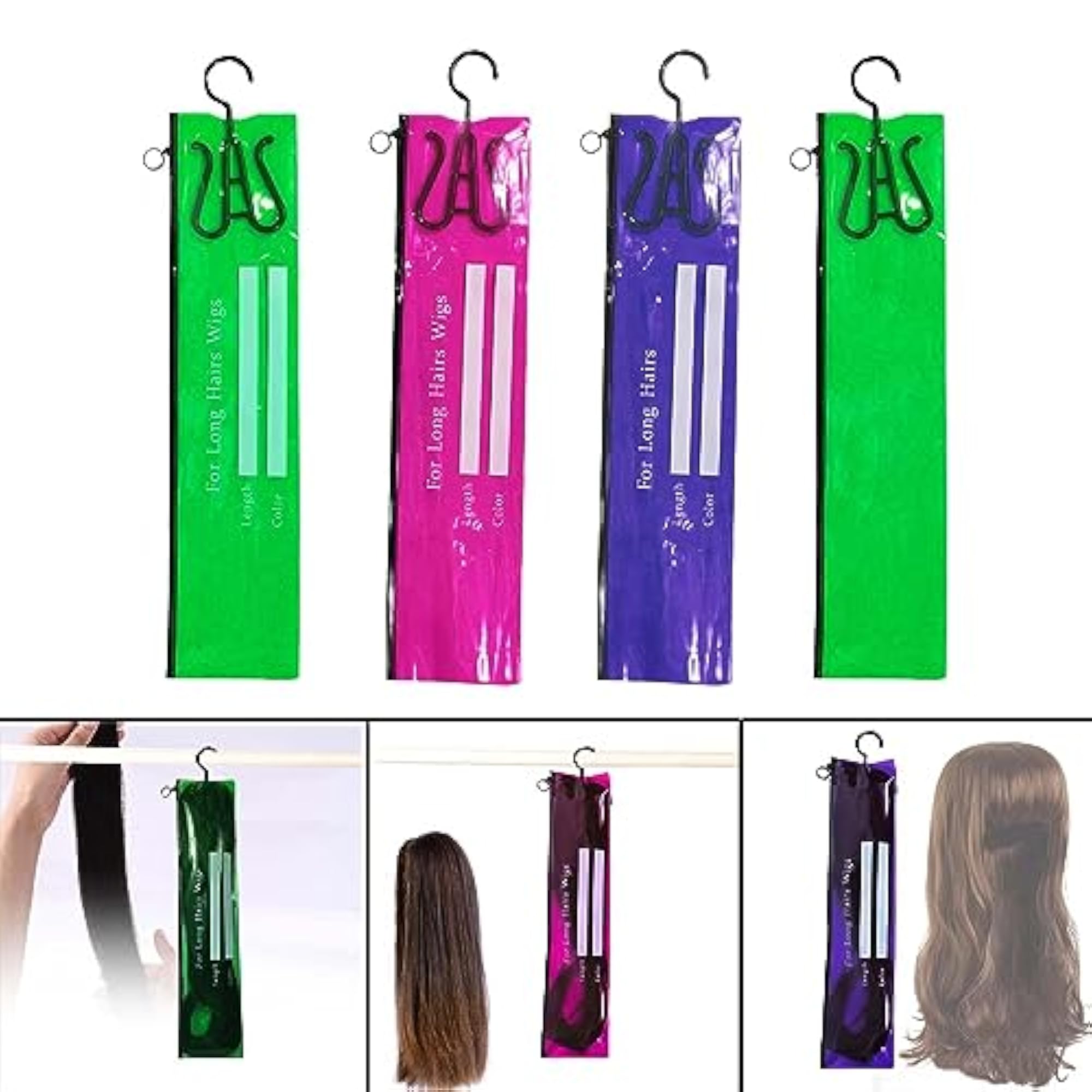 Portable Hair Extension Storage Bag for Synthetic Hair