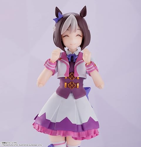 Miniatura 8 de BANDAI SPIRITS S.H. Figuarts Uma Musume Pretty Derby Special Week, aprox. 5.1 pulgadas (5.118 in), PVC y ABS, figura de acción prepintada
